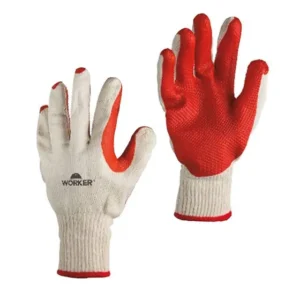 LUVA ALGODÃO PVC VERMELHA 9