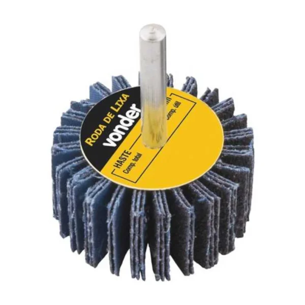 RODA DE LIXA 50X20MM C/HASTE 60