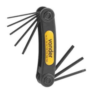 CHAVE HEXALOBULAR 8PCS T06-T25 VTX6 CRV VONDER