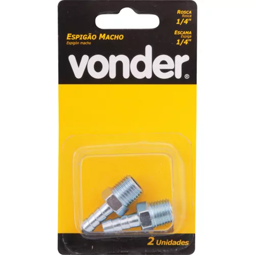 ESPIGÃO MACHO 1/4 ESC 1/4 C/2 VONDER - Imagem 2