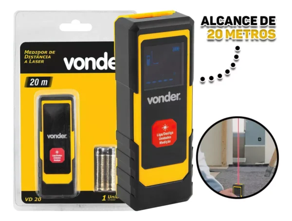 MEDIDOR DISTANCIA LASER 40M VONDER