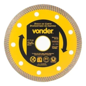 DISCO DIAMANTADO 110 P/PORC ULTRA FINO VONDER