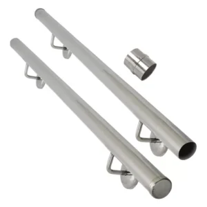 KIT CORRIMÃO MONTADO 2" INOX