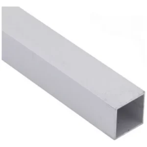 TUBO QUAD ALUM BRANCO 1"X1" 0,8MM