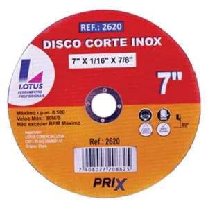 DISCO CORTE INOX LOTUS FLEX 7"