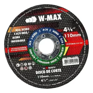 DISCO CORTE INOX W MAX 110X1.0