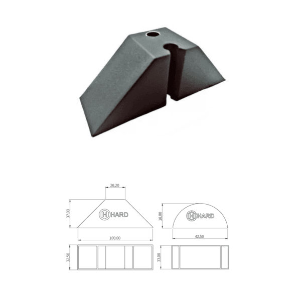 CALCO DE TELHA TRAPEZOIDAL 40X50MM