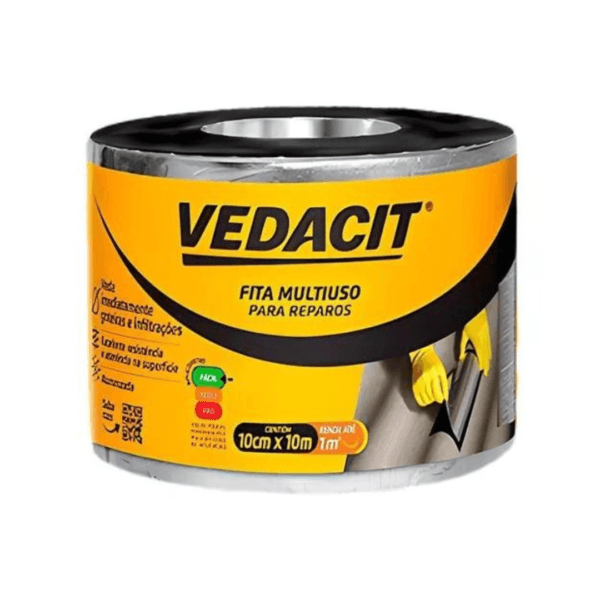 FITA MANTA ADES IMPERMEAVEL10 CM X 10 M VEDACIT