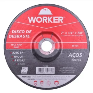 DISCO DESBASTE WORKER 7 PRO