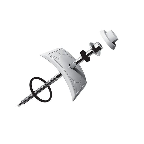 KIT PVC VEDACAO E FIXACAO PLAN CINZA